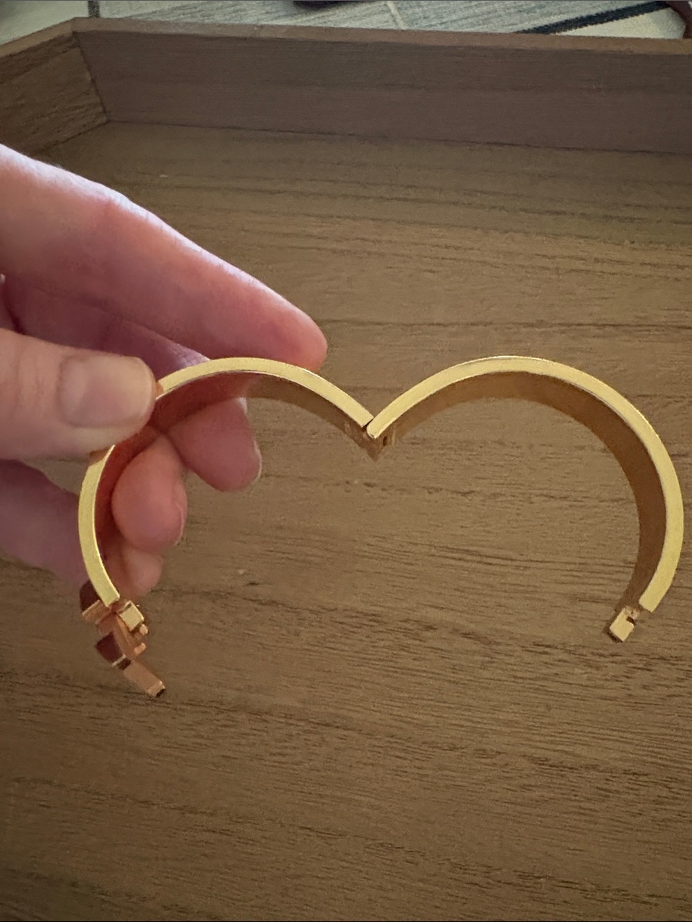 Hermes enamel PM H-clic bracelet in pastel pink, yellow and blue, rose gold - Picture 10 of 15